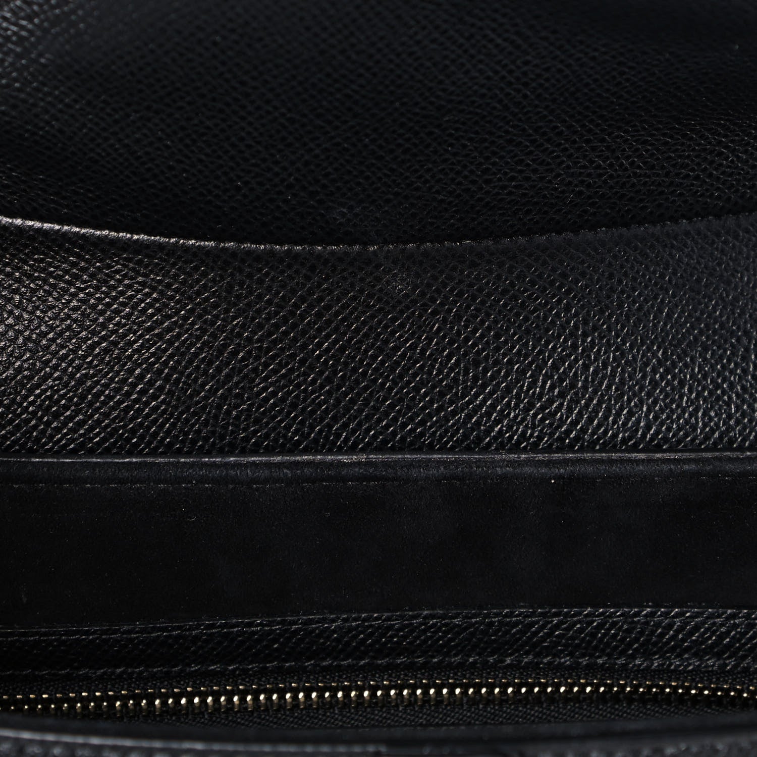 Christian Dior Grained Calfskin Saddle Bag Black 8 of 11