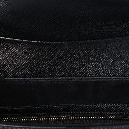 Christian Dior Grained Calfskin Saddle Bag Black 8 of 11