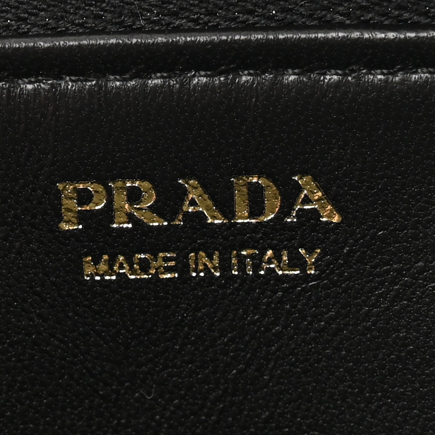 Prada Saffiano Metal Zip Around Keychain Black 6 of 8