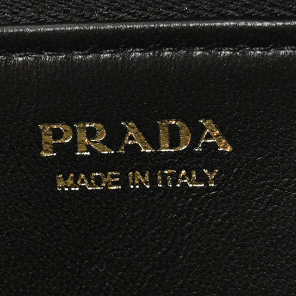 Prada Saffiano Metal Zip Around Keychain Black 6 of 8