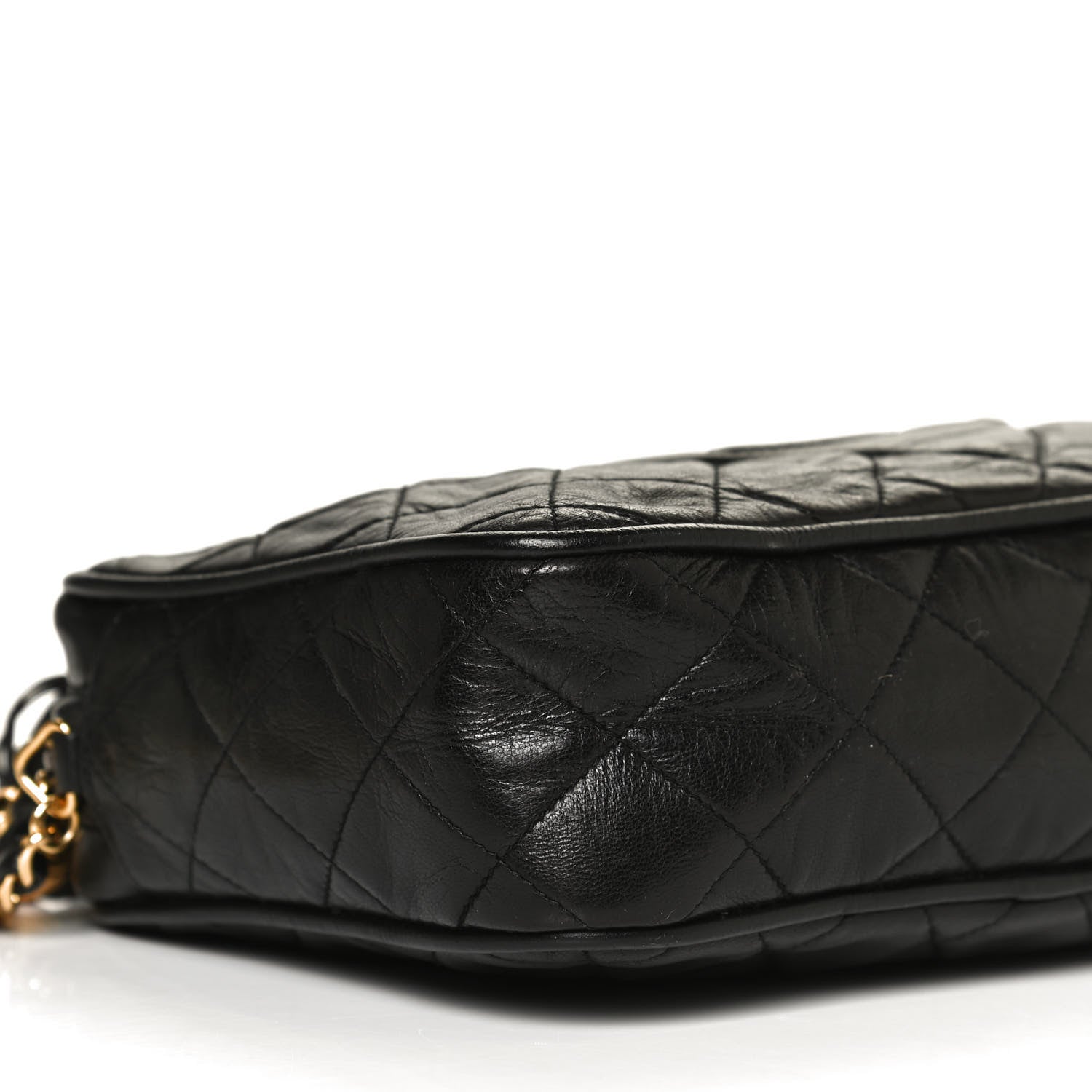 Chanel Lambskin Quilted CC Tassel Camera Case Black 10 of 11