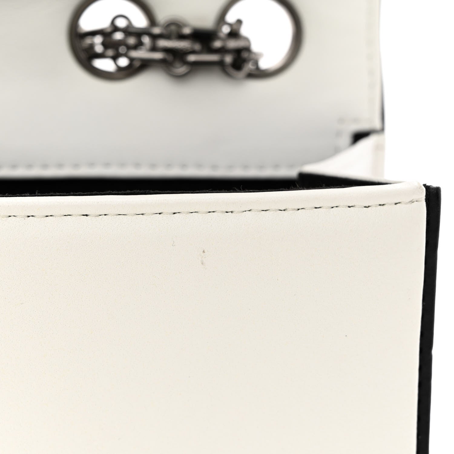Chanel Lambskin Mademoiselle East West Flap White 11 of 11