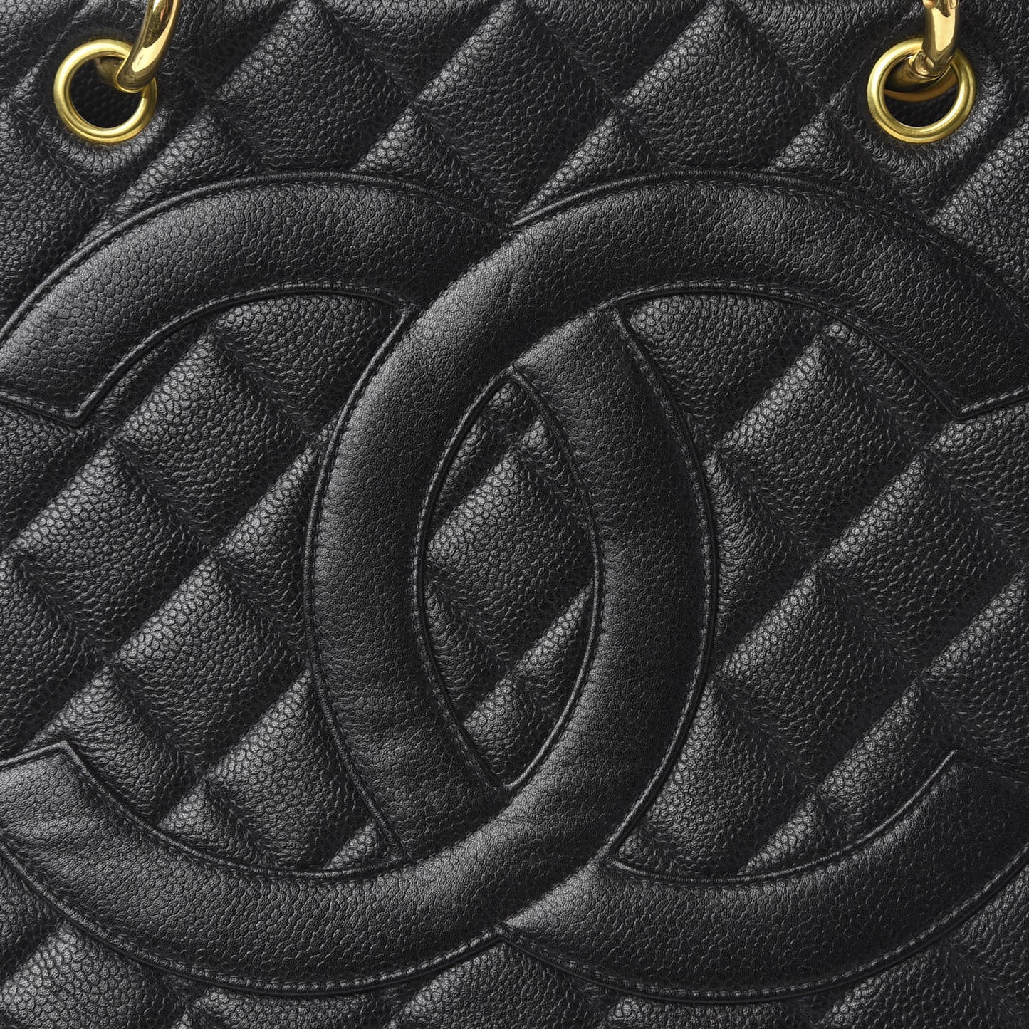 Caviar Quilted Grand Timeless Tote GTT Black