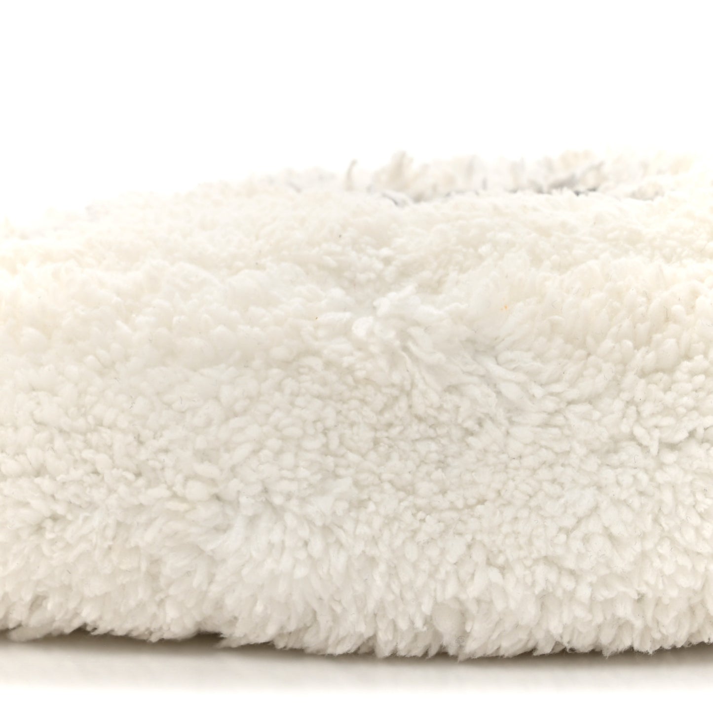 Terry Cloth Triangle Pouch White Black