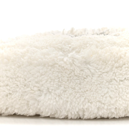 Prada Terry Cloth Triangle Pouch White Black 9 of 9