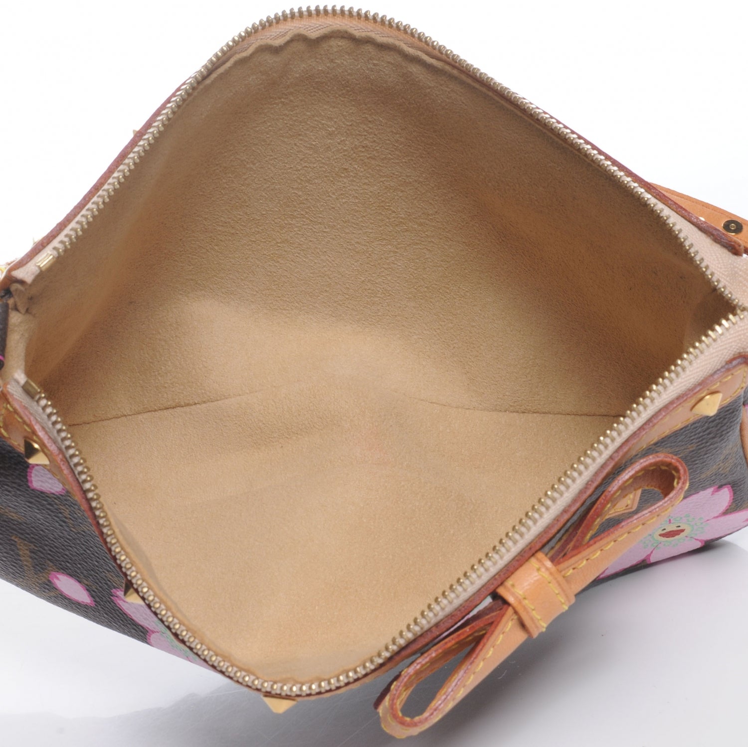 Louis Vuitton Monogram Cherry Blossom Pochette Accessories Brown 5 of 7