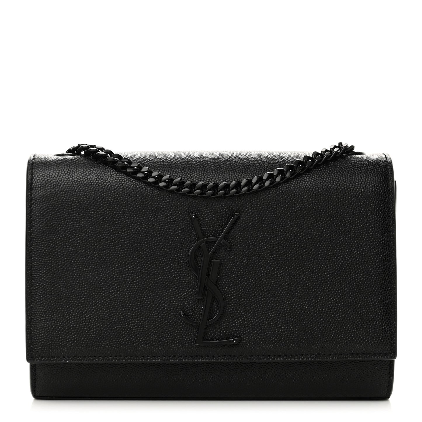 Grain De Poudre Small Monogram Monochrome Kate Satchel Black