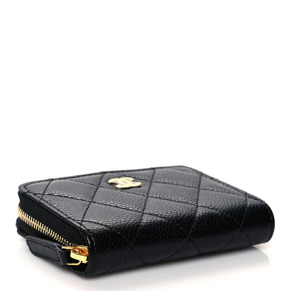 Chanel Caviar Quilted Classic Zipped Coin Purse Black 5 of 8