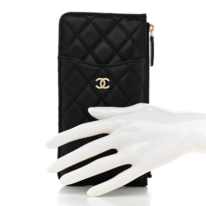 Chanel Caviar Quilted Classic iPhone Pouch Black 2 of 7