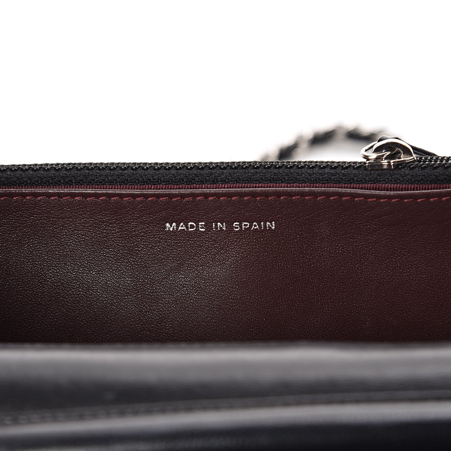 Lambskin Quilted Wallet On Chain WOC Black