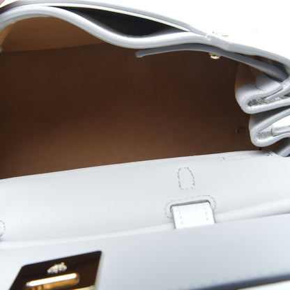 MCM Grained Calfskin Medium Milla Convertible Backpack White Flake 4 of 10