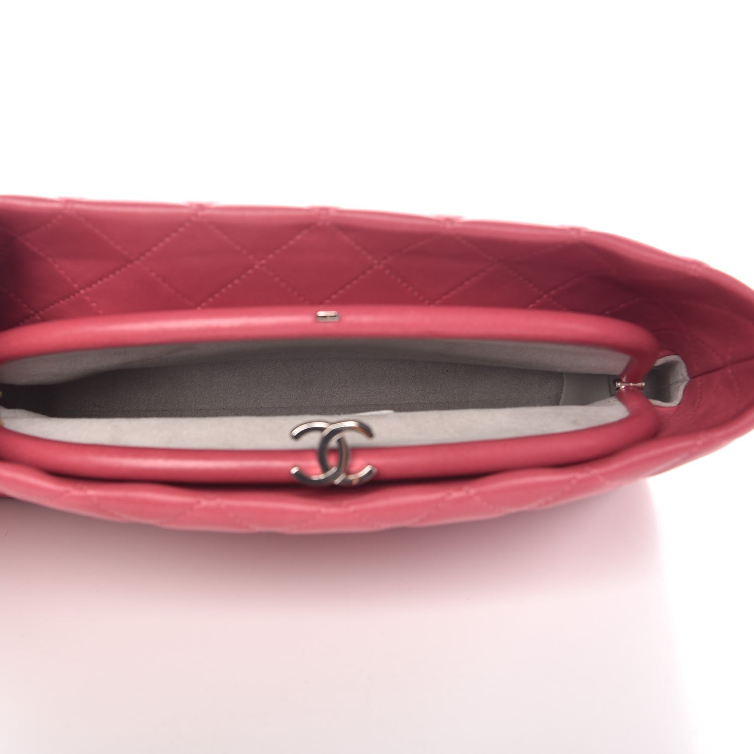 Chanel Lambskin Quilted Clutch Pink 5 of 8