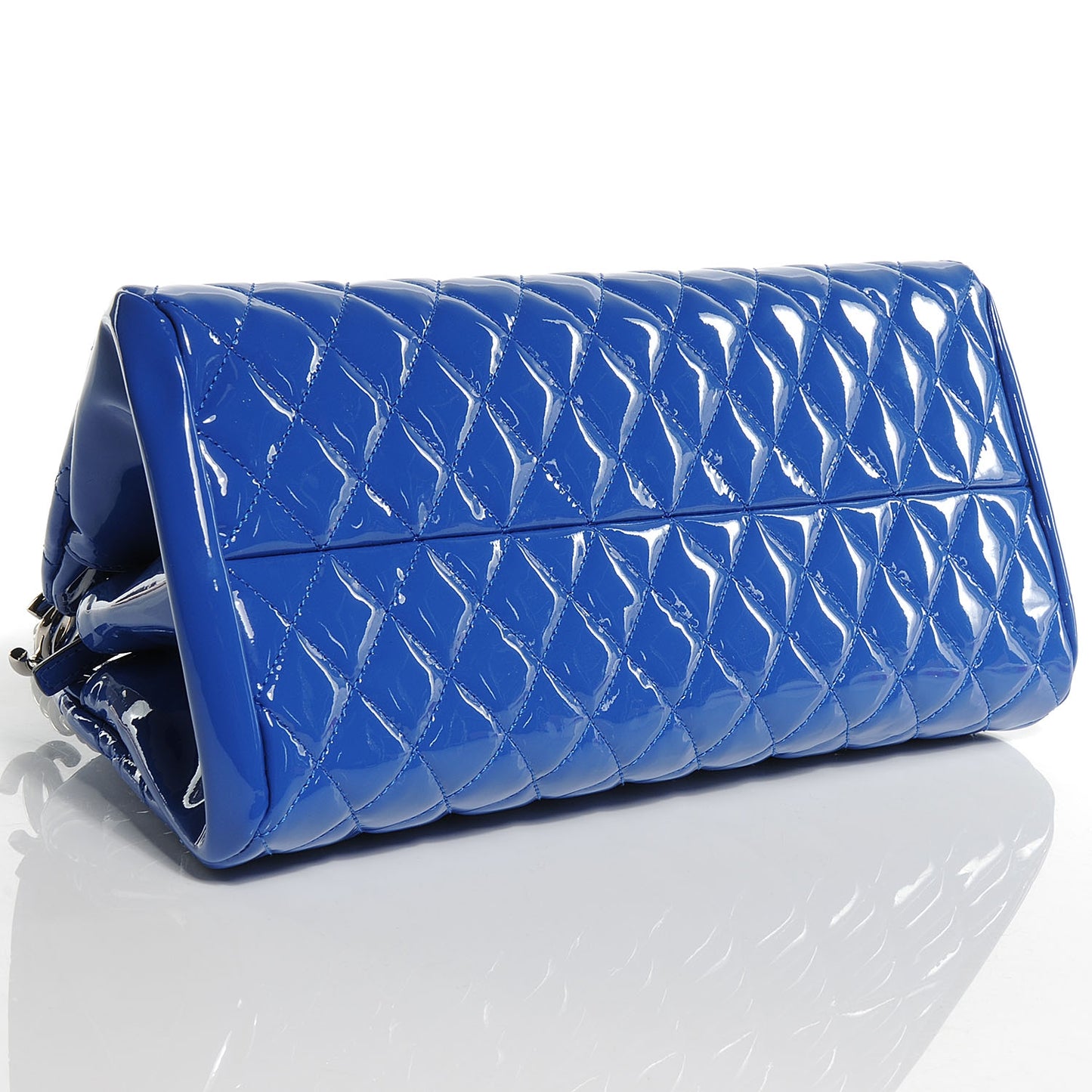Patent Quilted Medium Just Mademoiselle Blue