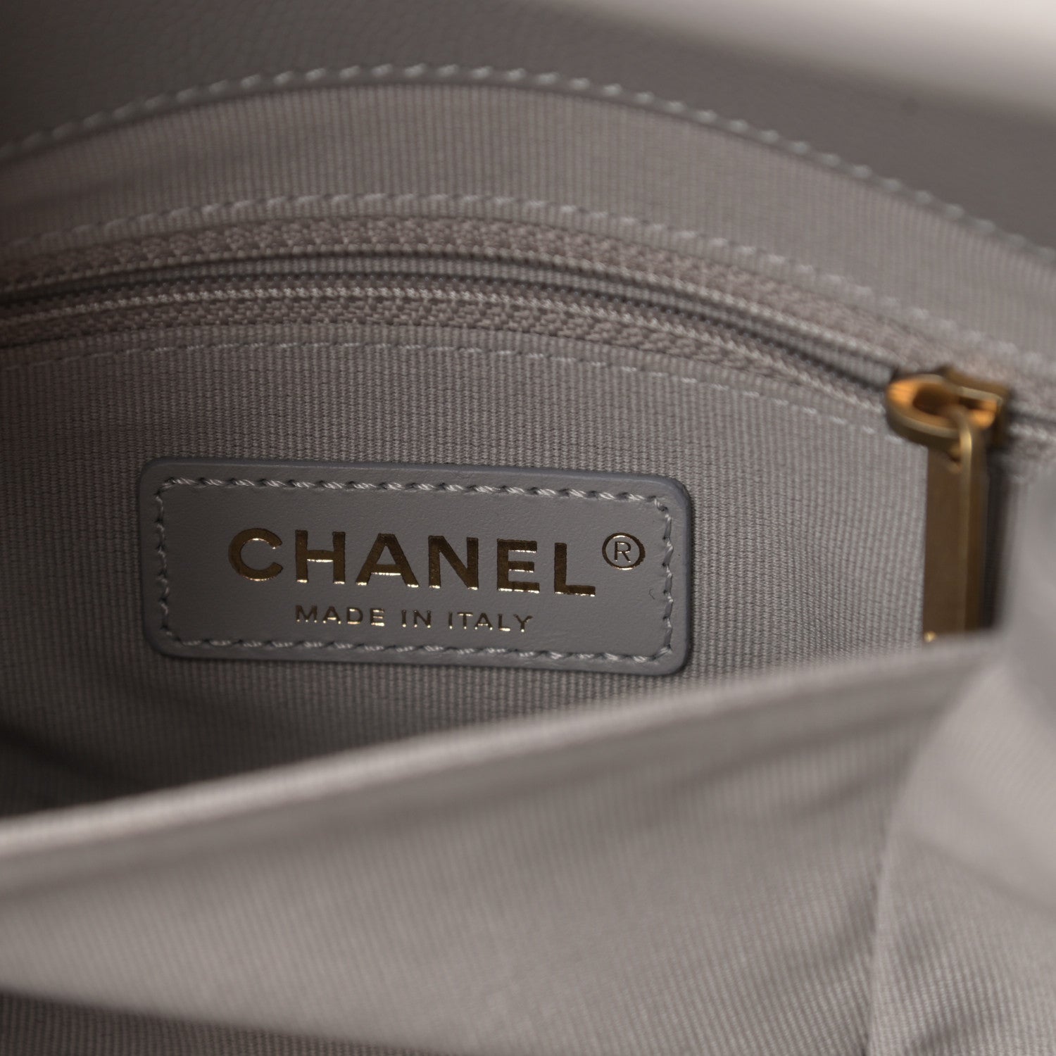 Chanel Caviar Quilted Mini Bracelet On Chain Flap Grey 6 of 10