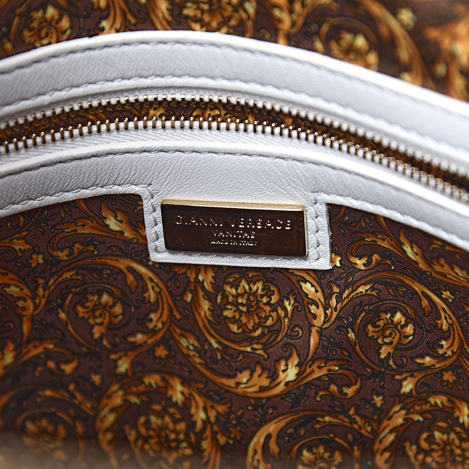 Versace Barocco Quilted Nappa Altea Vanitas Lady Athena White 6 of 19