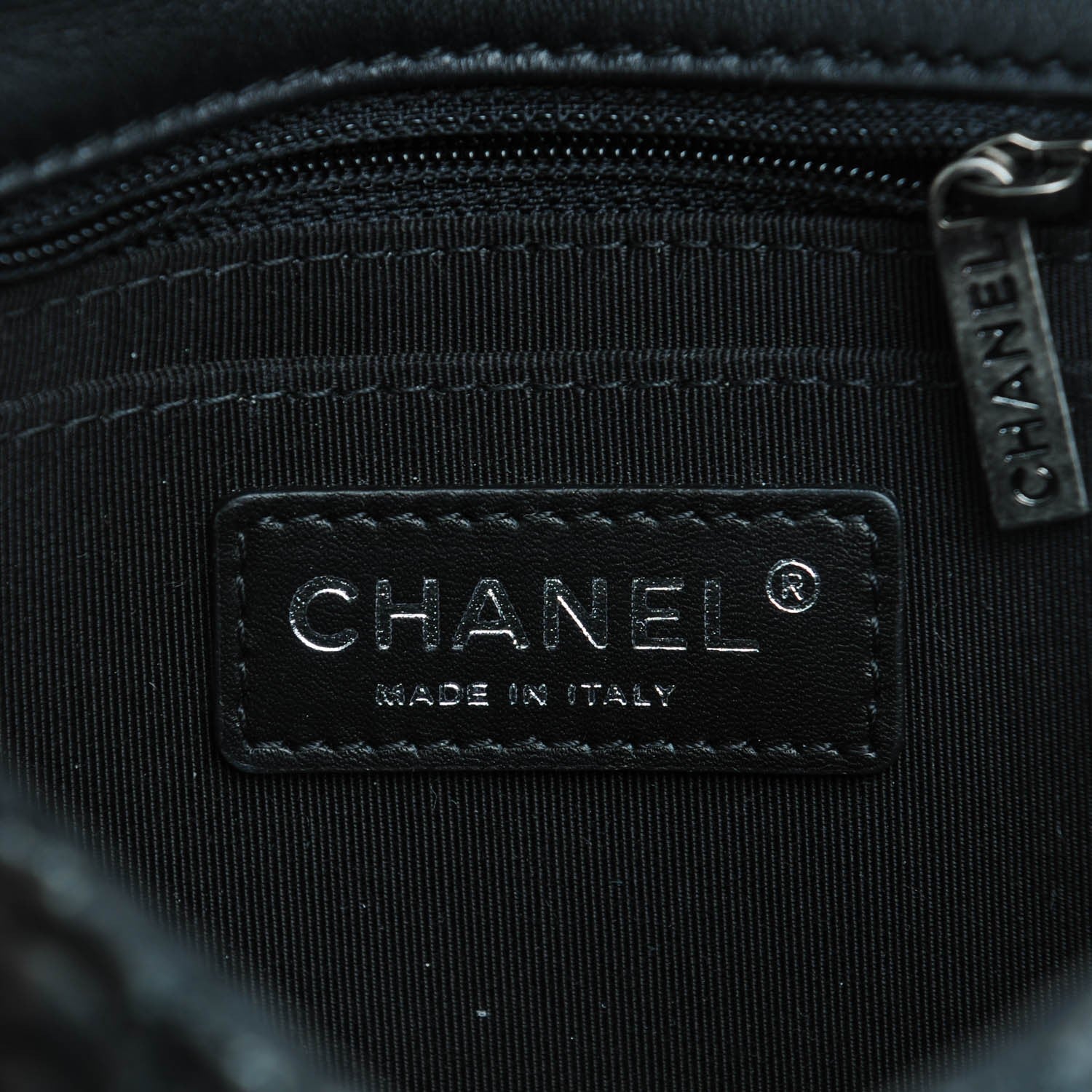 Chanel Lambskin Embroidered Mini Flap Black 7 of 8