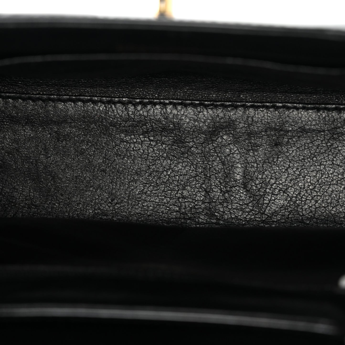 Patent Small Kelly Flap Bag Black