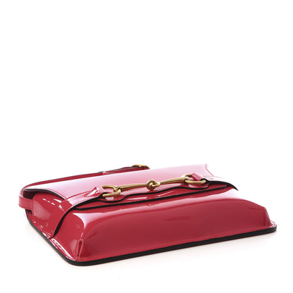 Gucci Patent Large Bright Bit Shoulder Bag Shocking Pink 3 of 8
