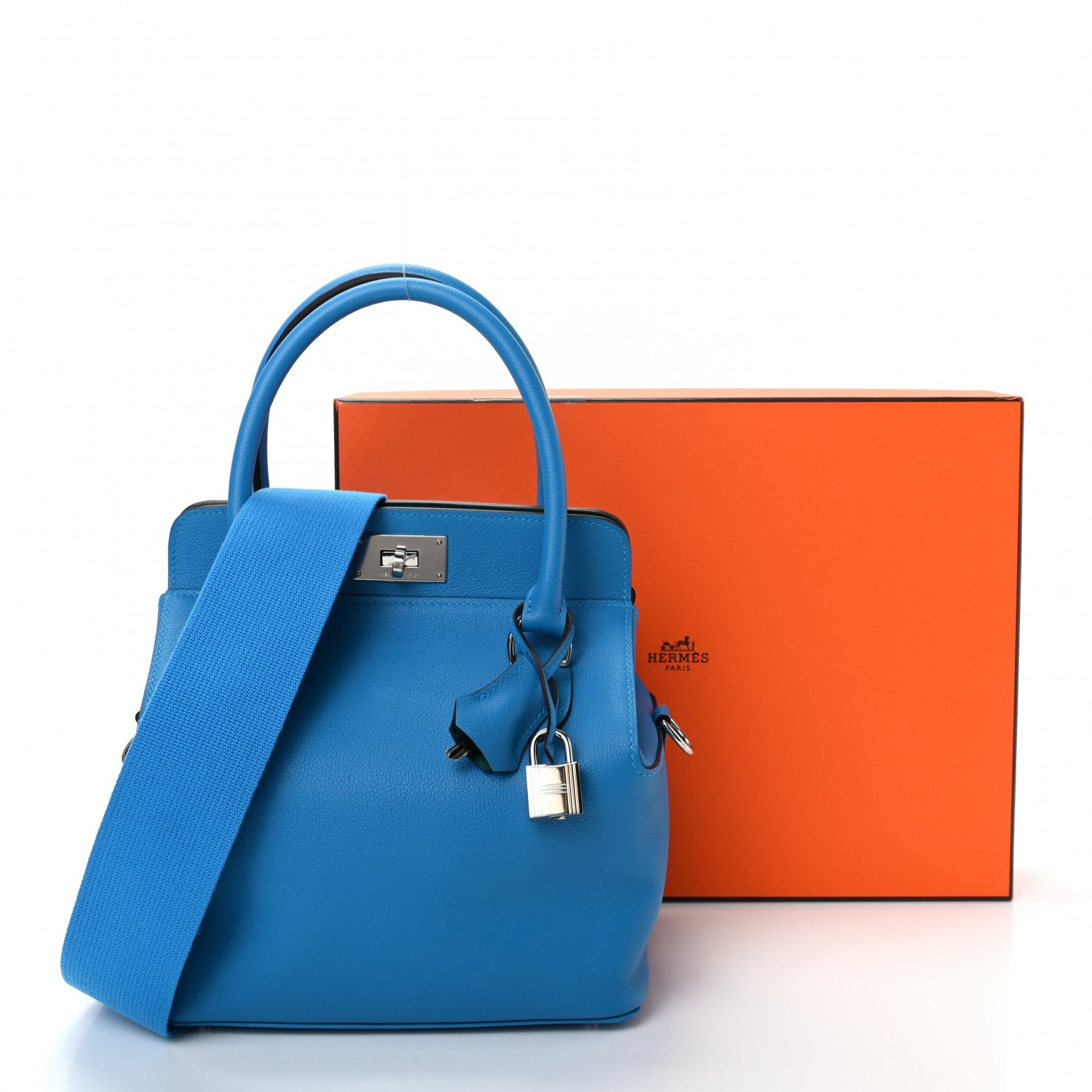 Hermes Evercolor Verso Toolbox 20 Bleu Zanzibar Malachite 9 of 9