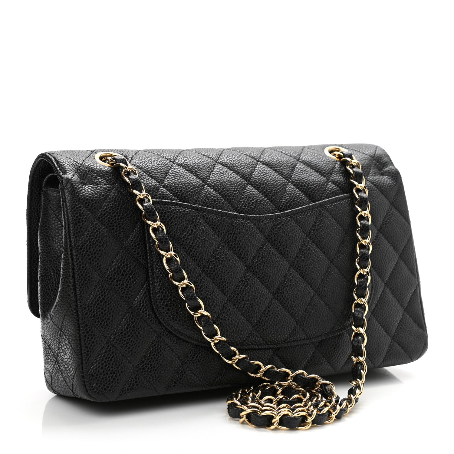 Chanel Caviar Quilted Medium Double Flap Black 3 of 10