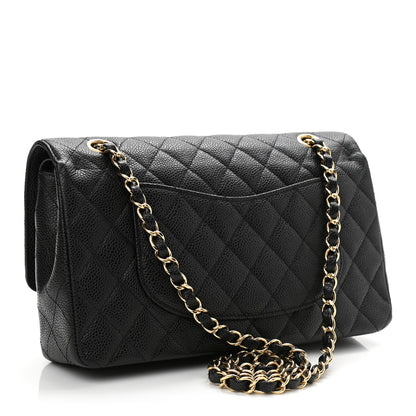 Chanel Caviar Quilted Medium Double Flap Black 3 of 10