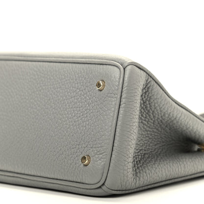 Christian Dior Calfskin Mini Diorissimo Tote Gris 7 of 9