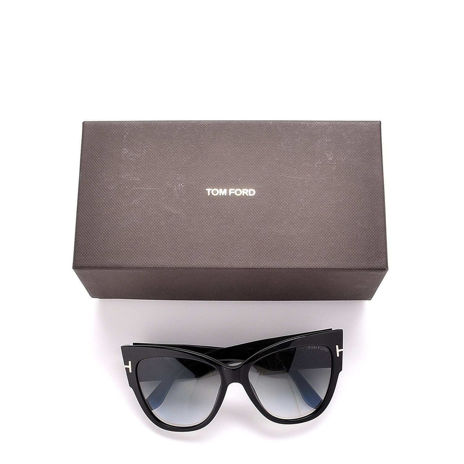 Tom Ford Acetate Anoushka Cat Eye Sunglasses TF371 Black 8 of 8