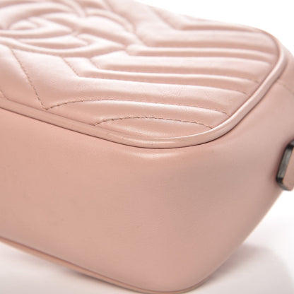 Gucci Calfskin Matelasse Small GG Marmont Chain Shoulder Bag Perfect Pink 10 of 15