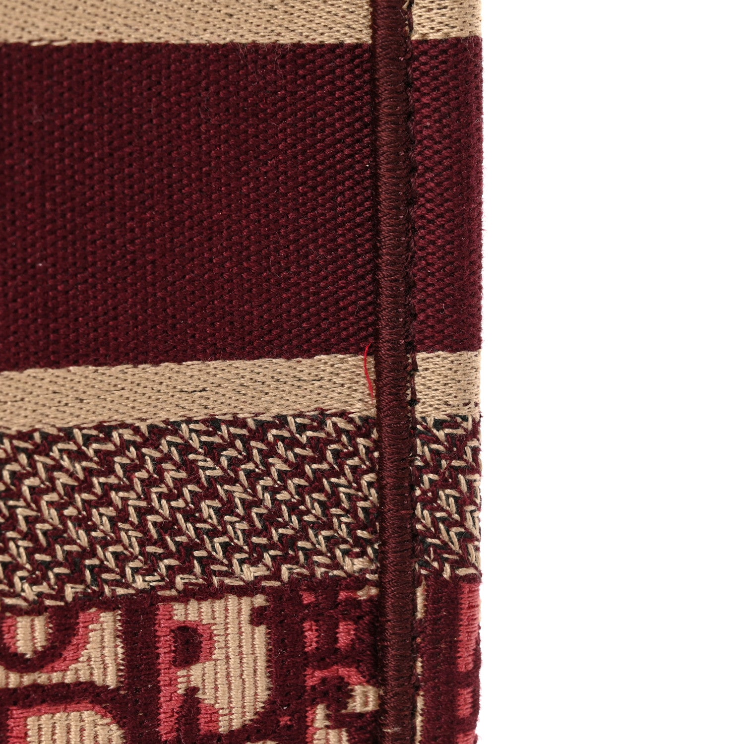 Christian Dior Oblique Large Book Tote Burgundy Multicolor 14 of 15