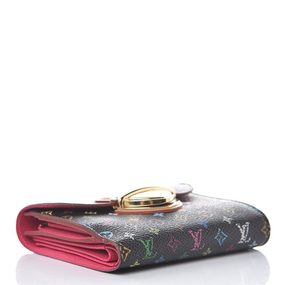 Louis Vuitton Monogram Multicolor Joey Wallet Black Grenade 4 of 11