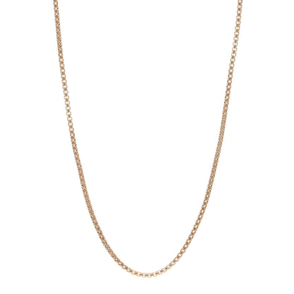 David Yurman 18K Rose Gold 2.7mm Box Chain Necklace 20" 1 of 4
