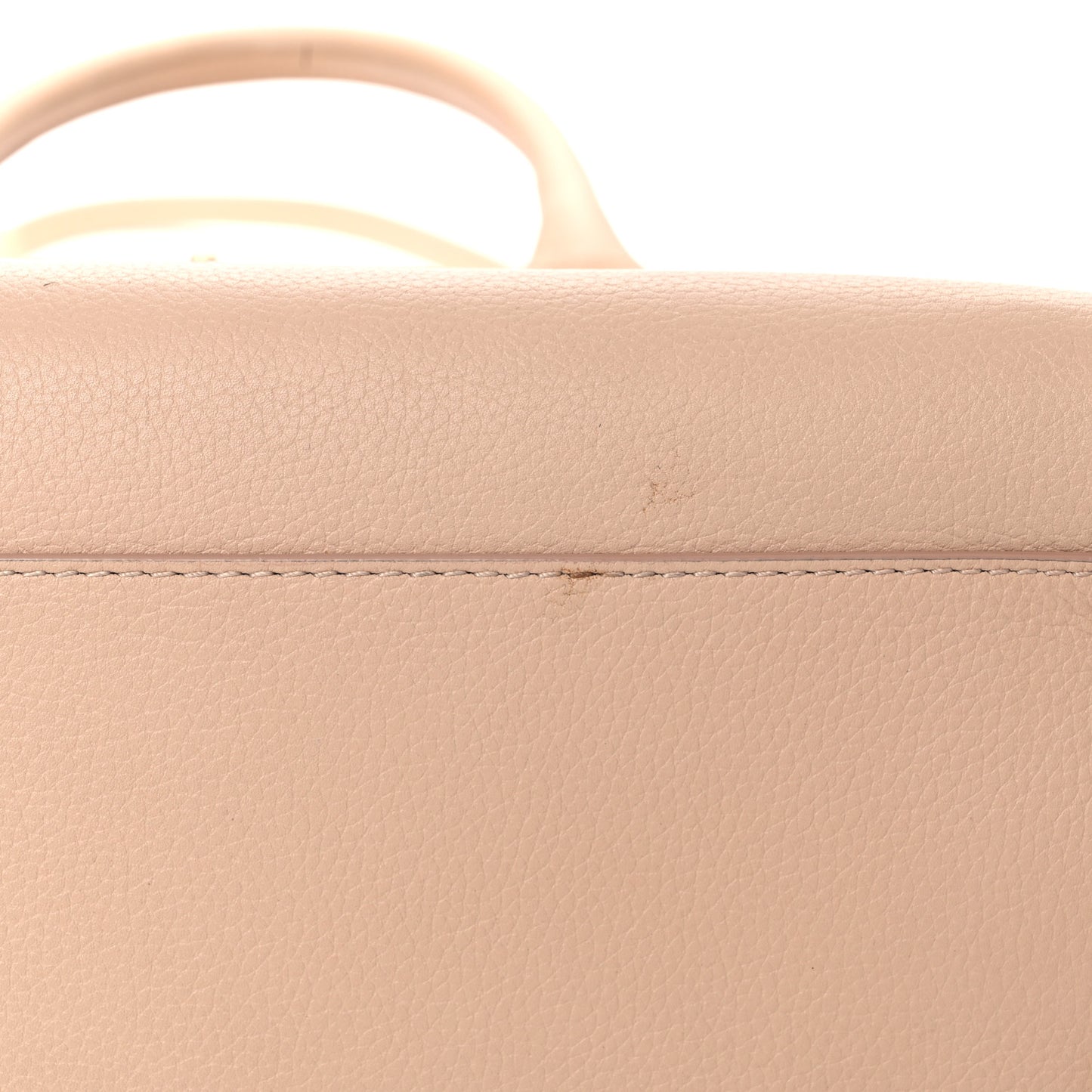 Grained Calfskin Small Neo Executive Shopper Tote Beige