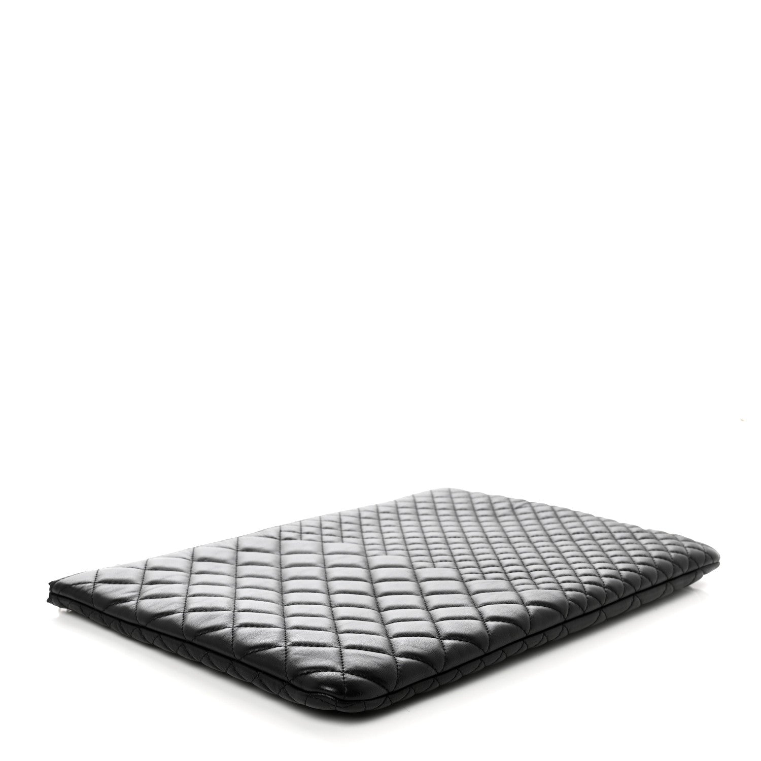 Chanel Lambskin Bi Quilted Large Cosmetic Case Black 4 of 7