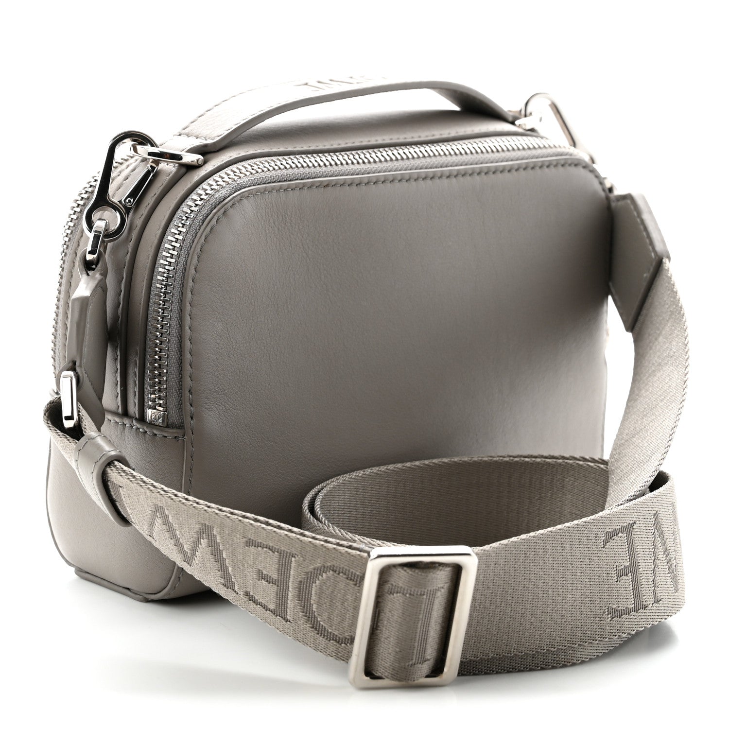 Loewe Satin Calfskin Mini Camera Bag Shell Grey 3 of 11