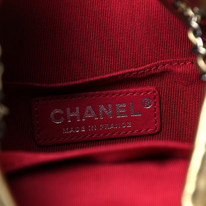 Chanel Metallic Aged Calfskin Quilted Small Gabrielle Bucket Gold 5 of 8