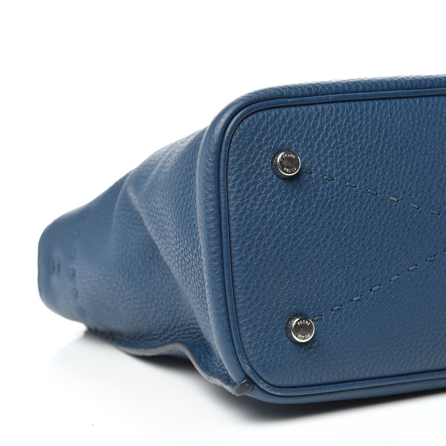 Cuoio Romano Selleria Small Anna Bucket Bag Blue