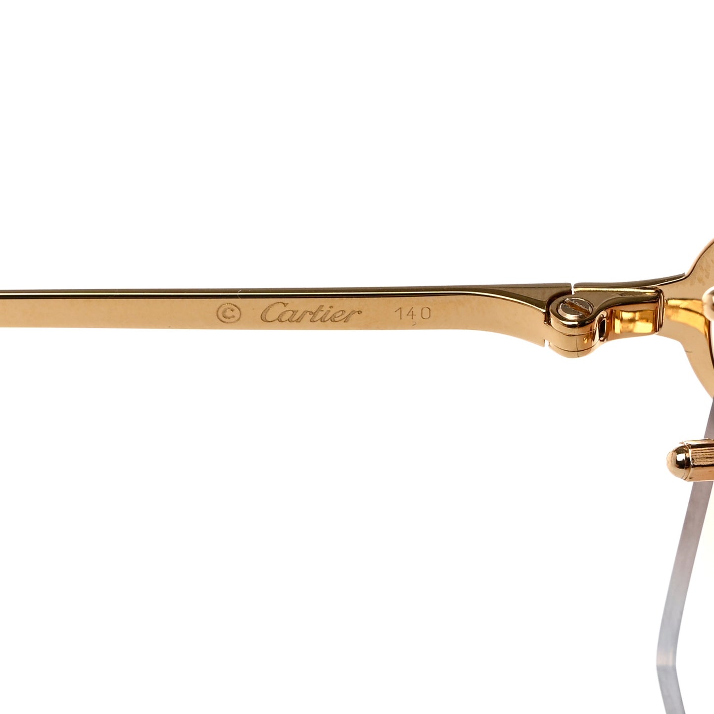 Metal C Decor 140 Square Sunglasses Gold Amber