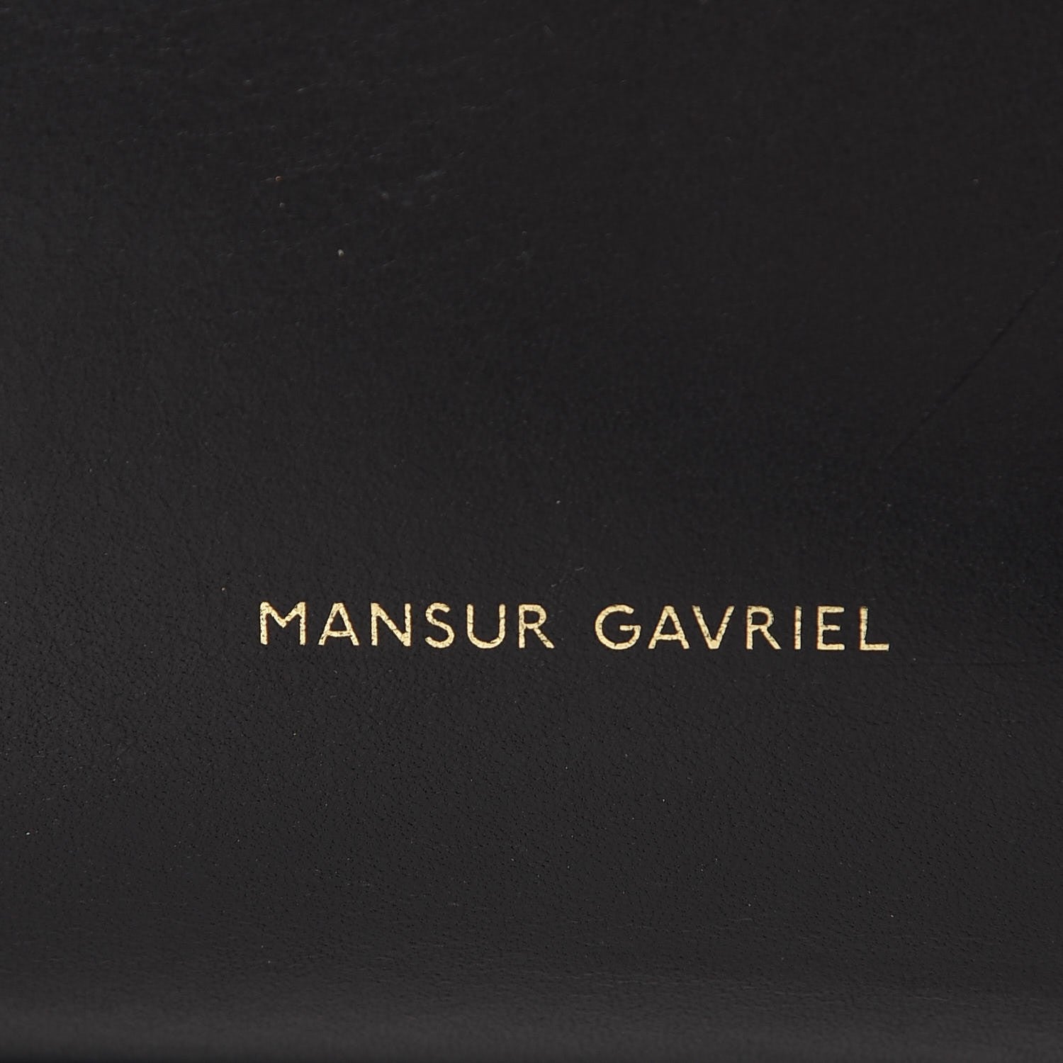 Mansur Gavriel Calfskin Mini Bucket Bag Black Royal 7 of 12