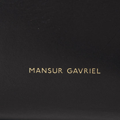 Mansur Gavriel Calfskin Mini Bucket Bag Black Royal 7 of 12