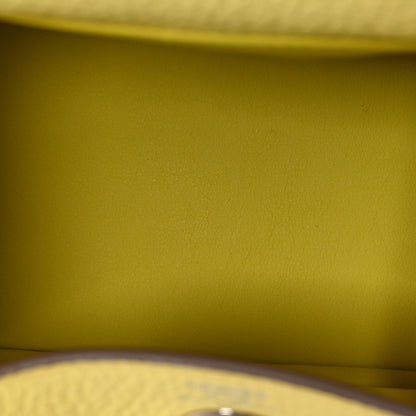 Hermes Taurillon Clemence Mini Lindy 20 Limoncello 5 of 10