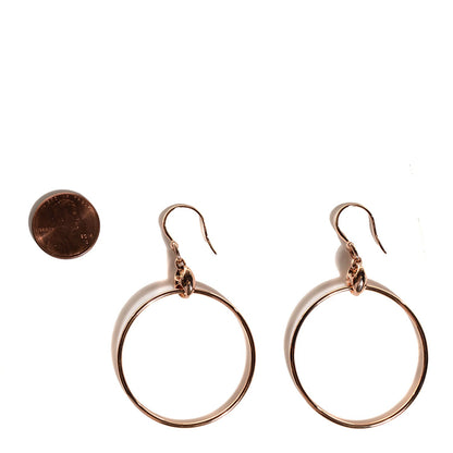Gucci 18K Rose Gold Marina Hoop Earrings 7 of 10
