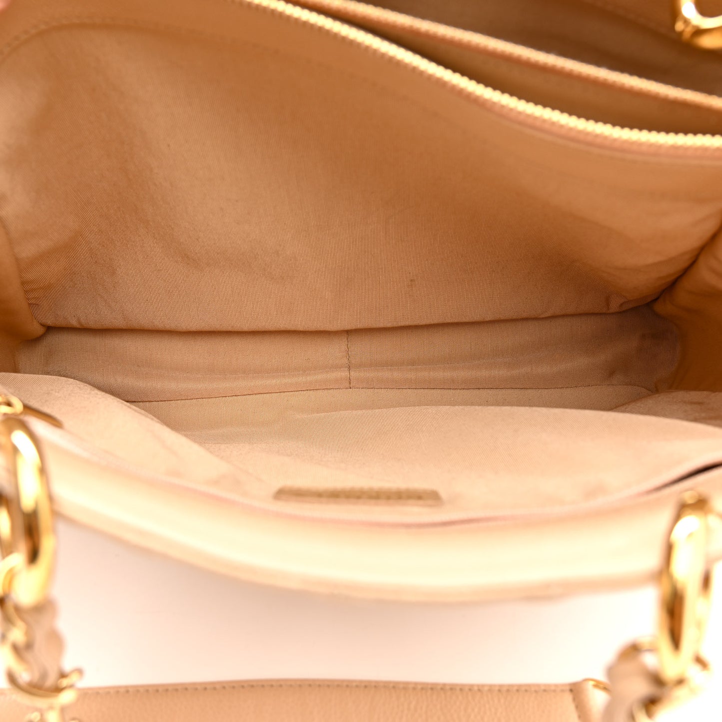 Caviar Quilted Grand Shopping Tote GST Beige Clair