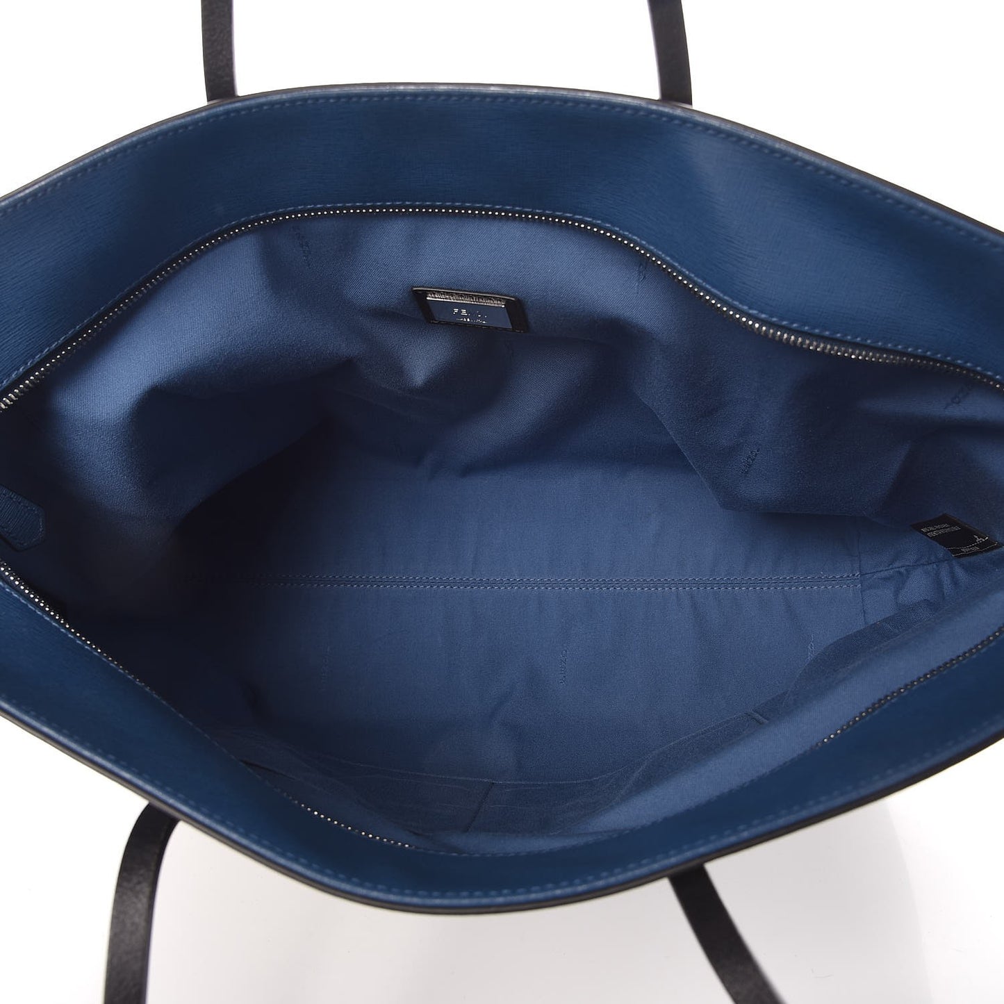 Vitello Elite Cuoio Monster Buggies Medium Roll Tote Black Multicolor Blue Cobalto