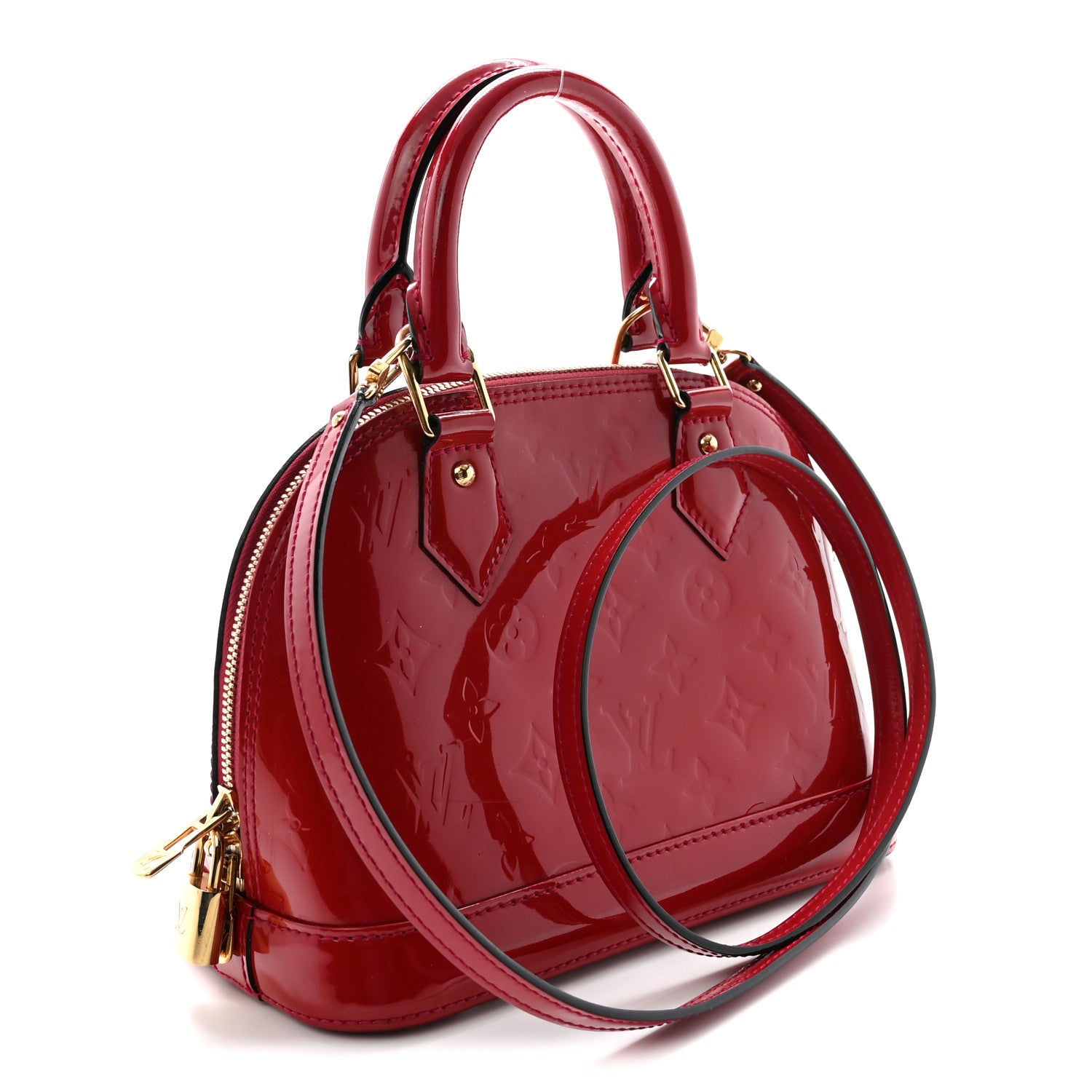 Louis Vuitton Vernis Alma BB Pomme D'Amour 3 of 9