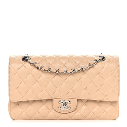 Chanel Caviar Quilted Medium Double Flap Beige 1 of 11