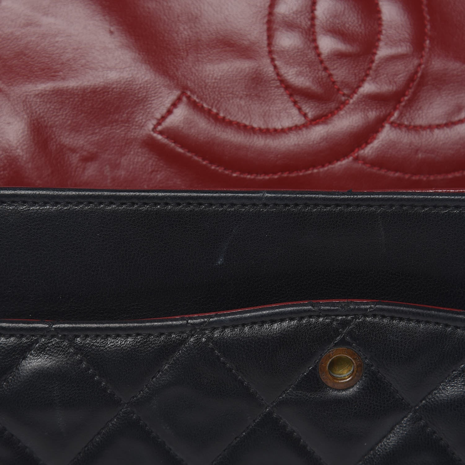 Chanel Lambskin Quilted Medium Double Flap Black 16 of 20