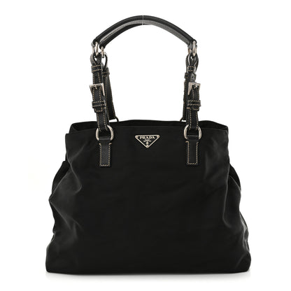 Prada Tessuto Nylon Saffiano Tote Black 1 of 10