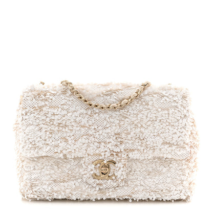 Chanel Sequin Mini Rectangular Flap White 1 of 14