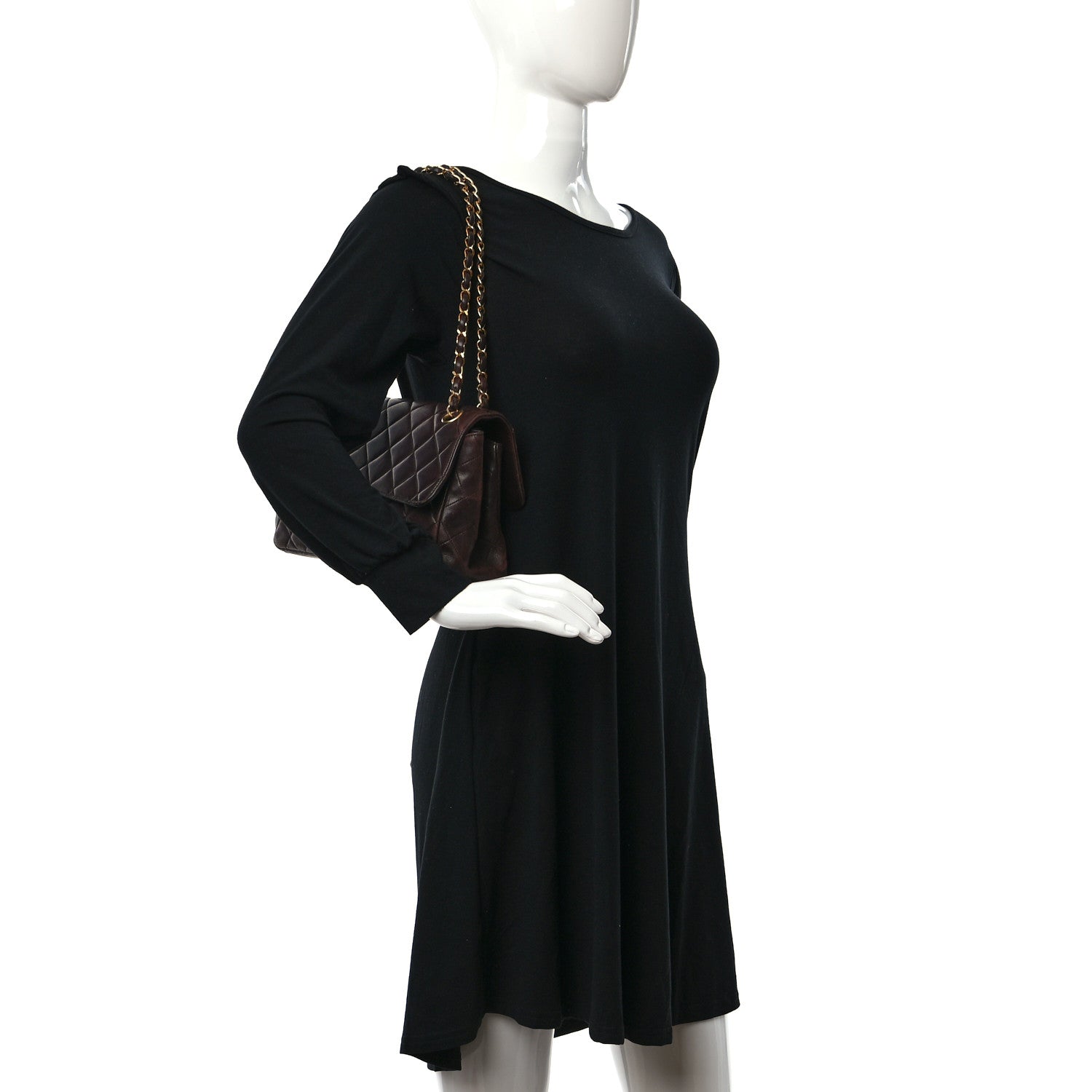 Chanel Lambskin Quilted Medium Double Sided Flap Brown 2 of 14