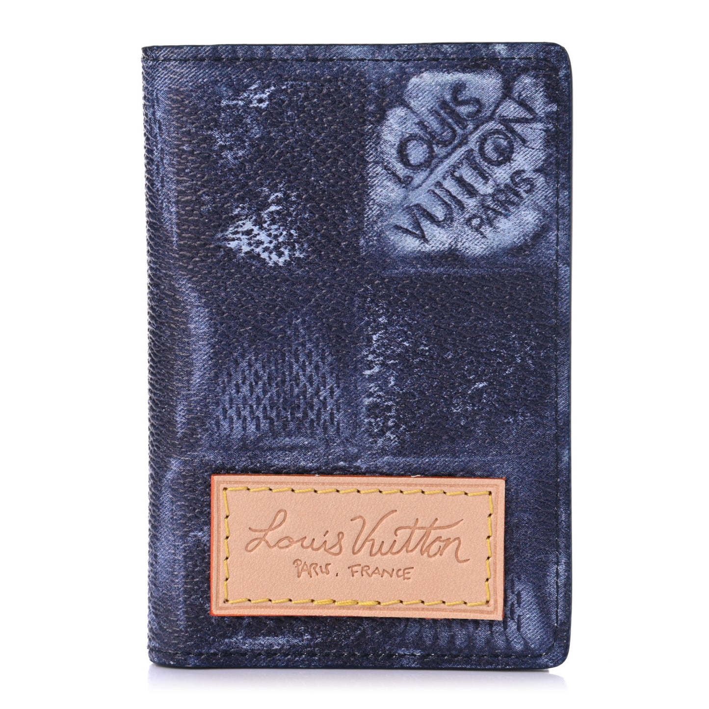 Damier Salt Pocket Organizer Ocean Blue